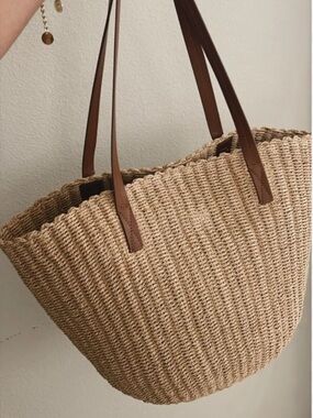 J. Crew Woven Straw Market Tote
